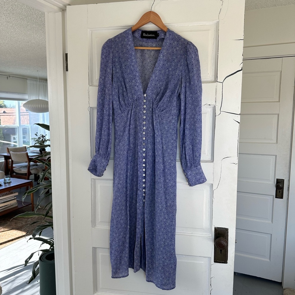 Realisation Par Silk Midi Dress